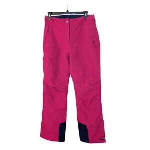 Lands End Women's Squall Waterproof Insulated Snow Pants Medium purple/pink/blue